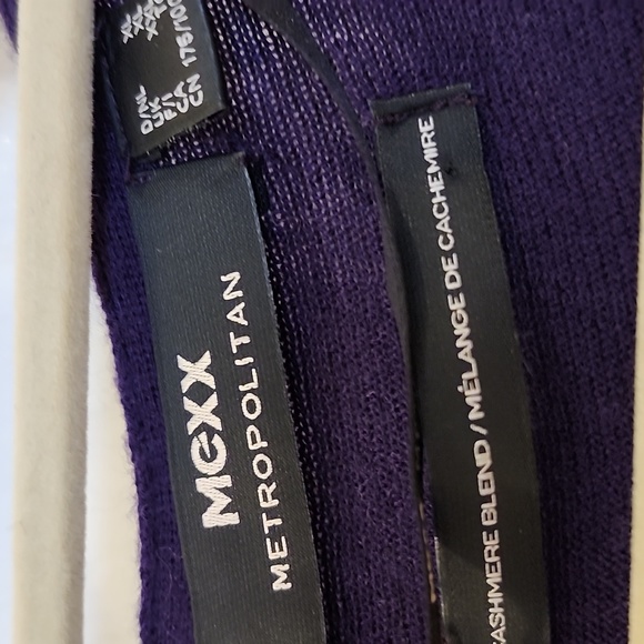 Mexx metropolitan light sweater  dark purple long sleeve open to button size xL - Picture 4 of 5